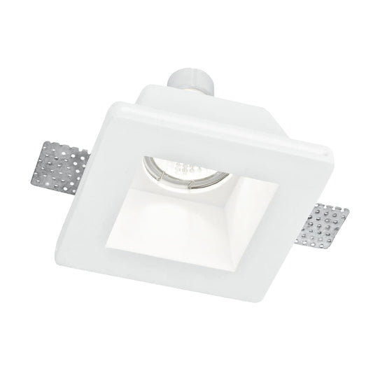 RECESSED SPOTLIGHT GHOST PLASTER WHITE 12.5X12.5 CM GU10 =42W