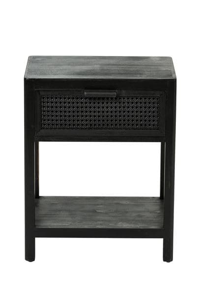 Casa WEBSTER BEDSIDE TABLE BLACK