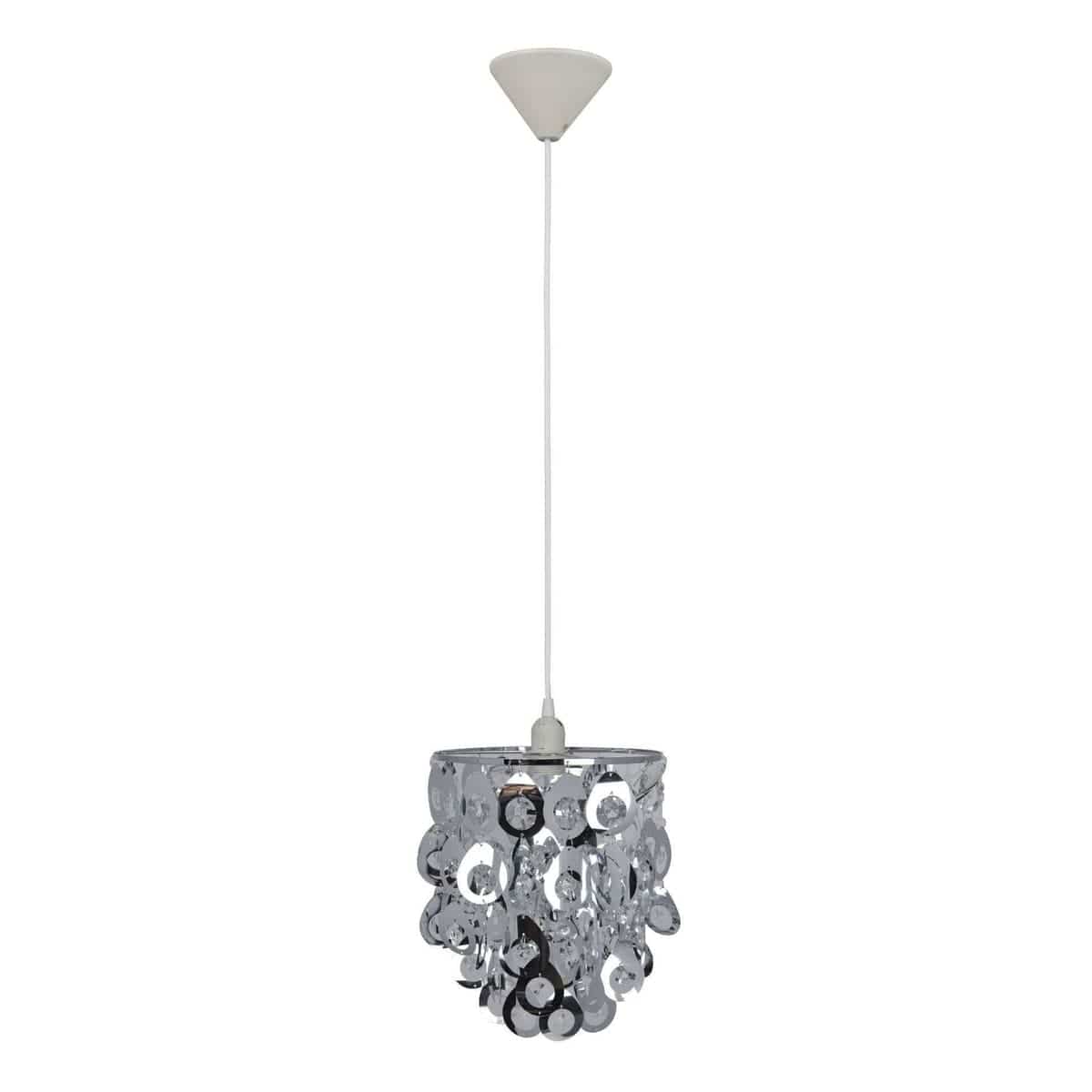 Bricocenter LAMIA CHANDELIER PLASTIC CHROME D25 E27=60E