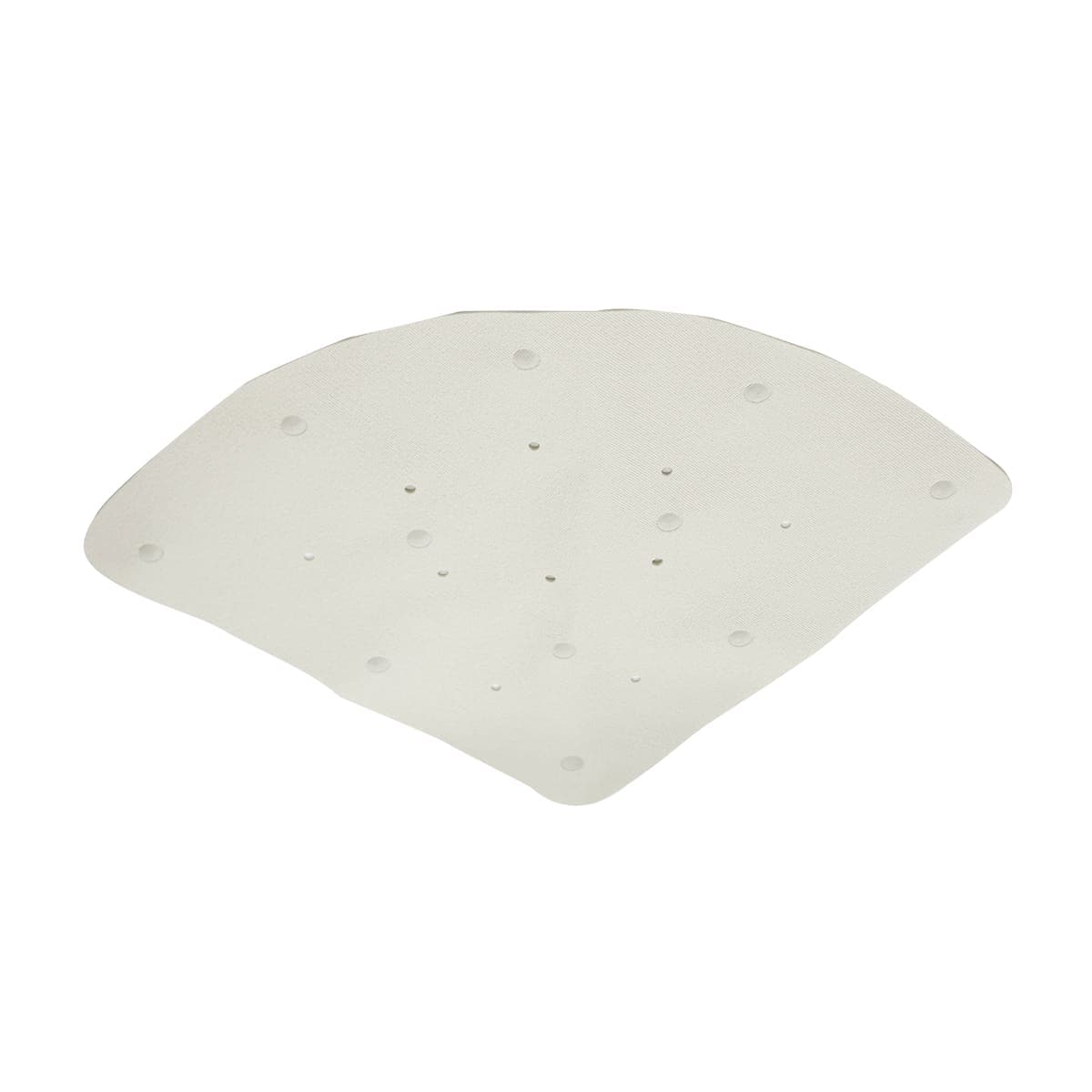 SEMI-CIRCULAR SHOWER MAT W60 CM WHITE PVC - best price from Maltashopper.com BR430003338