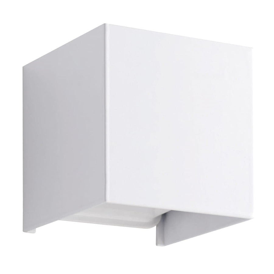 Bricocenter KUBBO METAL WHITE FLOOR LIGHT 10X10x10CM LED 9W WARM LIGHT