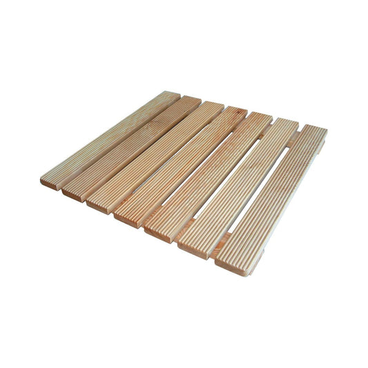 SHOWER FOOTBOARD W 58 D 58 H 4,3 CM LARCH - best price from Maltashopper.com BR430460726