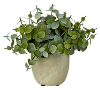 EARTH Potted plant white, green H 19 cm - Ø 6 cm - best price from Maltashopper.com CS624708