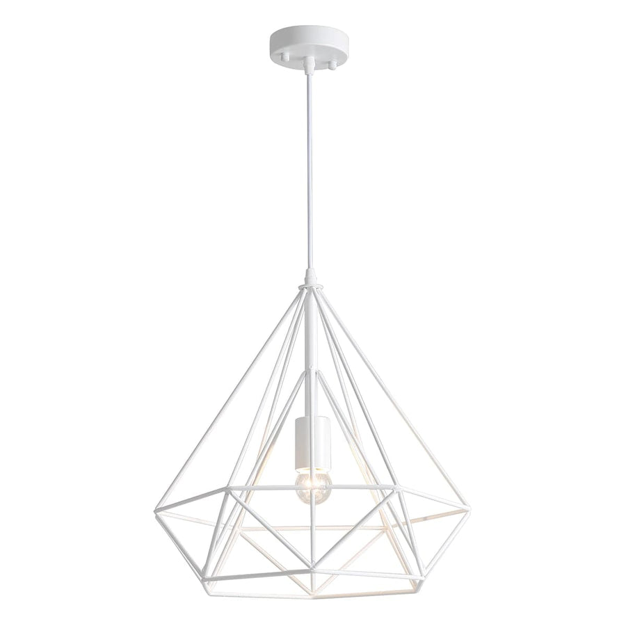 BYRON METAL CHANDELIER WHITE D37 E27=60W