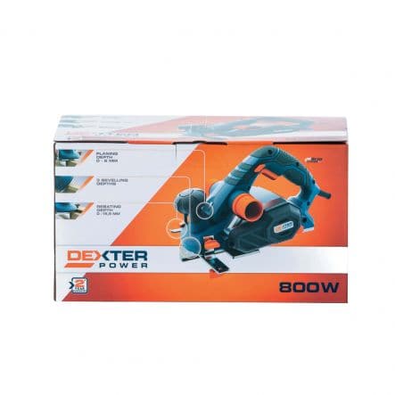 DEXTER POWER ELECTRIC PLANER 800W CUTTING DEPTH 2MM