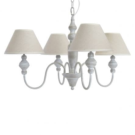 ROMANCE METAL CHANDELIER BEIGE D70 4XE14=40W - Premium Chandeliers from Bricocenter - Just €96.99! Shop now at Maltashopper.com