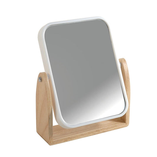 Bricocenter SCANDI SENSEA STANDING MAGNIFYING MIRROR WHITE PLASTIC WOOD