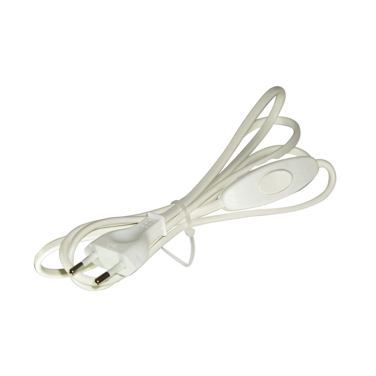 CABLE WITH WHITE PVC SWITCH 150MM - best price from Maltashopper.com BR420003939