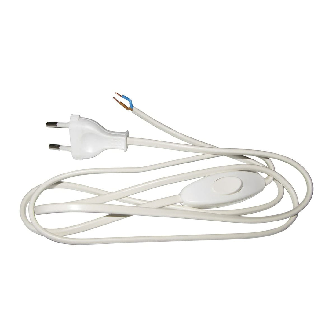CABLE WITH WHITE PVC SWITCH 150MM - best price from Maltashopper.com BR420003939
