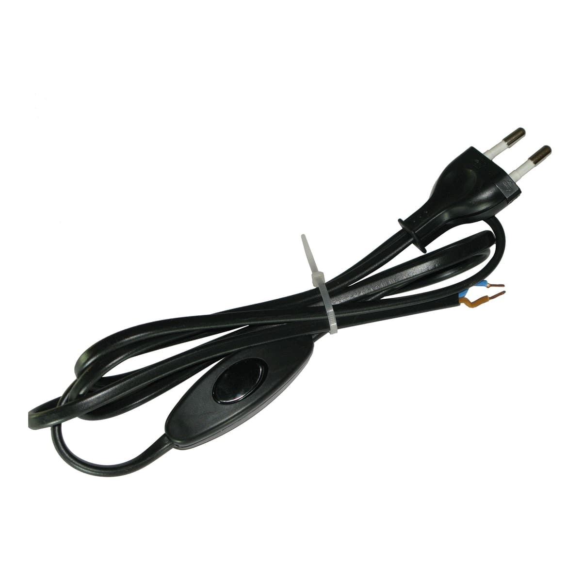 CABLE WITH BLACK PVC SWITCH 150MM - best price from Maltashopper.com BR420140061