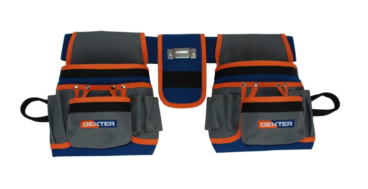 DEXTER FABRIC TOOL BELT WITH 20 POCKETS - best price from Maltashopper.com BR400500153