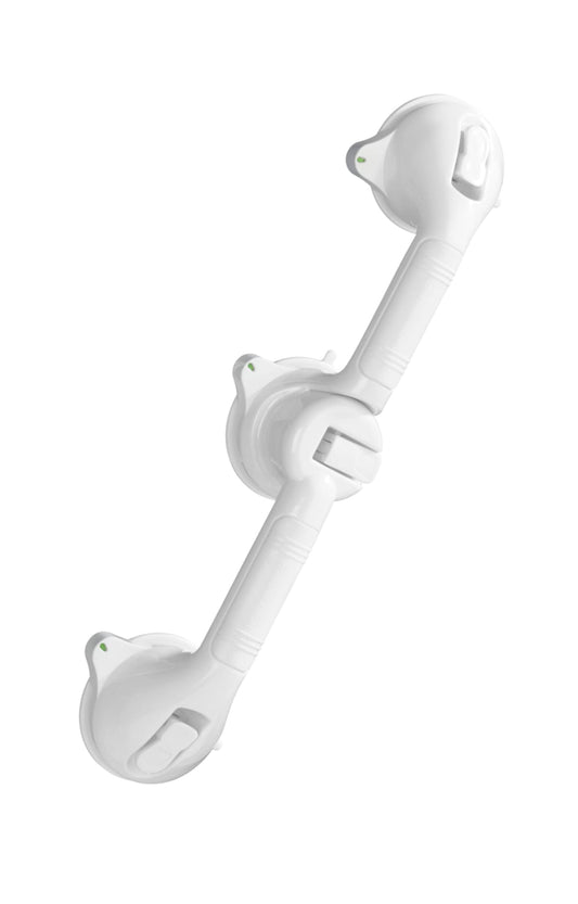 Bricocenter SECURA TRIO JOINTED GRAB BAR L 51 CM PVC WHITE