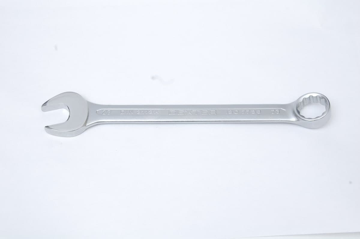 DEXTER COMBINATION SPANNER 23MM, LENGTH 270MM IN CHROME VANADIUM