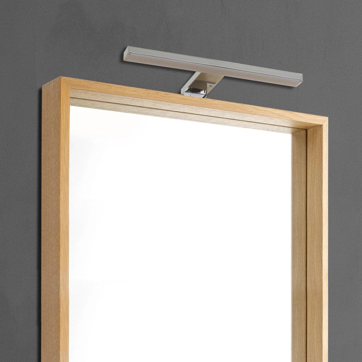 MIRROR WALL LIGHT SLIM ALUMINIUM SILVER 50 CM LED 7.8W CCT IP44