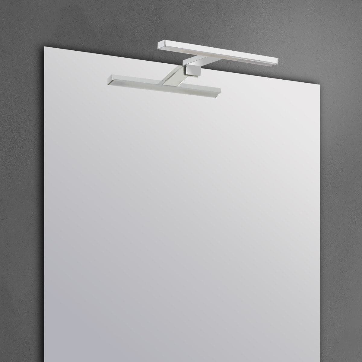 MIRROR WALL LIGHT SLIM ALUMINIUM SILVER 50 CM LED 7.8W CCT IP44