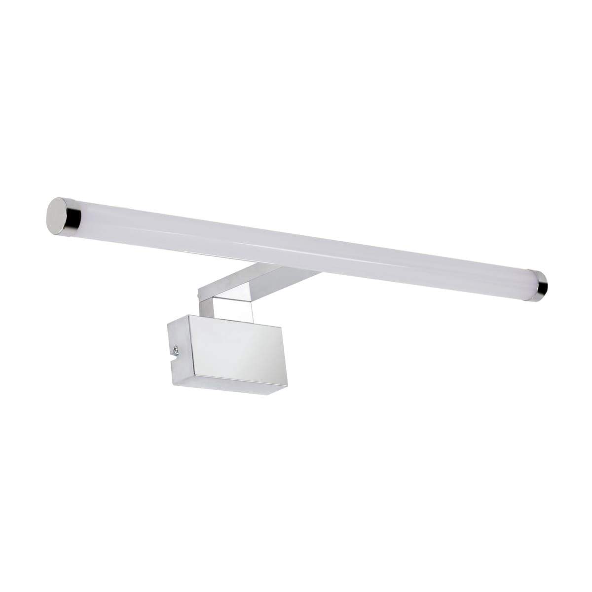 MIRROR WALL LIGHT SOLAR ALUMINIUM SILVER 50 CM LED 7W NATURAL LIGHT IP44 - best price from Maltashopper.com BR420003728