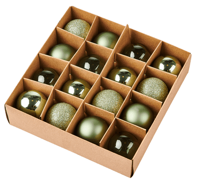 MINT Christmas ball set of 16 greenØ 4 cm