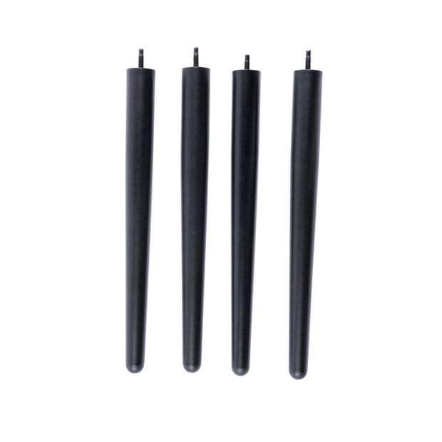 FRIDA / FRAY Set / 4 legs black black H 42.8 cm - Ø 3.8 cm - best price from Maltashopper.com CS662095