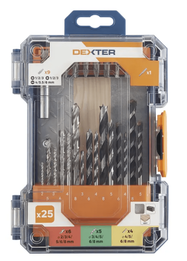 Set 25 Pieces Dexter Bits + Assorted Bits | MaltaShopper – Maltashopper.com