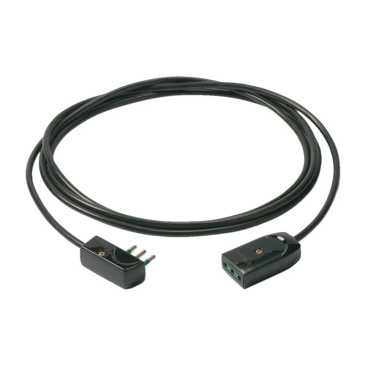 EXTENSION CABLE 5MT FLAT PLUG 10A SOCKET BLACK - best price from Maltashopper.com BR420000895