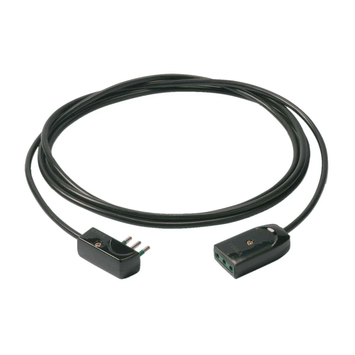 Bricocenter EXTENSION CABLE 5MT FLAT PLUG 10A SOCKET BLACK
