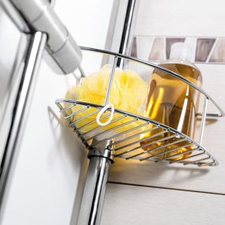 EXTENDABLE SHOWER SHELF 3 BASKETS CHROME SPIEDER 4 - best price from Maltashopper.com BR430007784