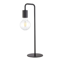 TABLE LAMP WOOL METAL BLACK H47E27=60W - best price from Maltashopper.com BR420003822