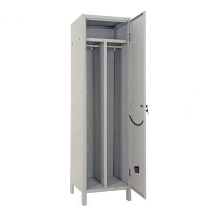 CLEAN CLEANED W50xD50xH179CM METAL DISPLAY CABINET GREY COLOUR - best price from Maltashopper.com BR440000058