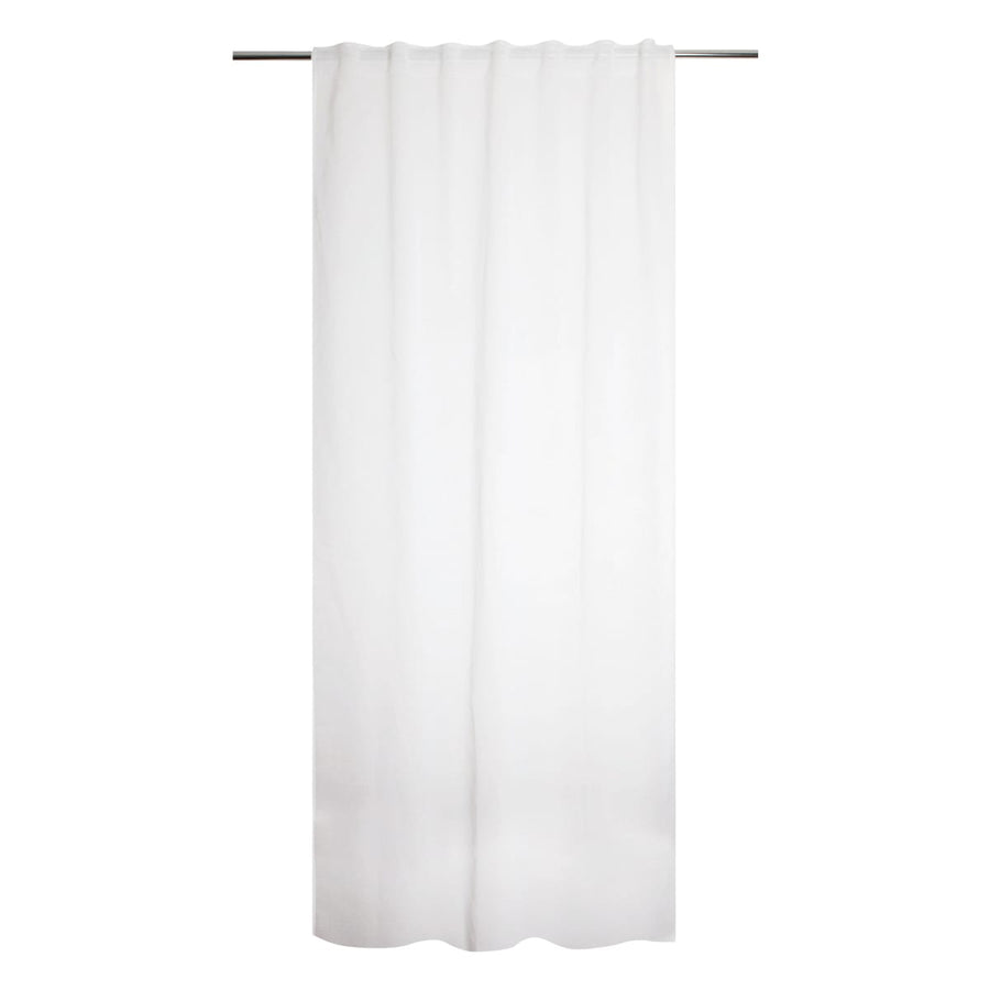 Bricocenter ACCADIA WHITE FILTER CURTAIN 140X280 WEBBING AND CONCEALED HANGING LOOP