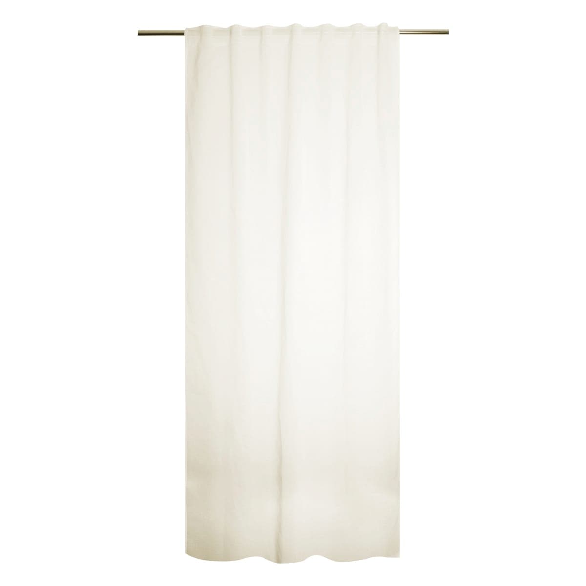 ACCADIA ECRU FILTER CURTAIN 140X280 WEBBING AND CONCEALED HANGING LOOP - best price from Maltashopper.com BR480009564