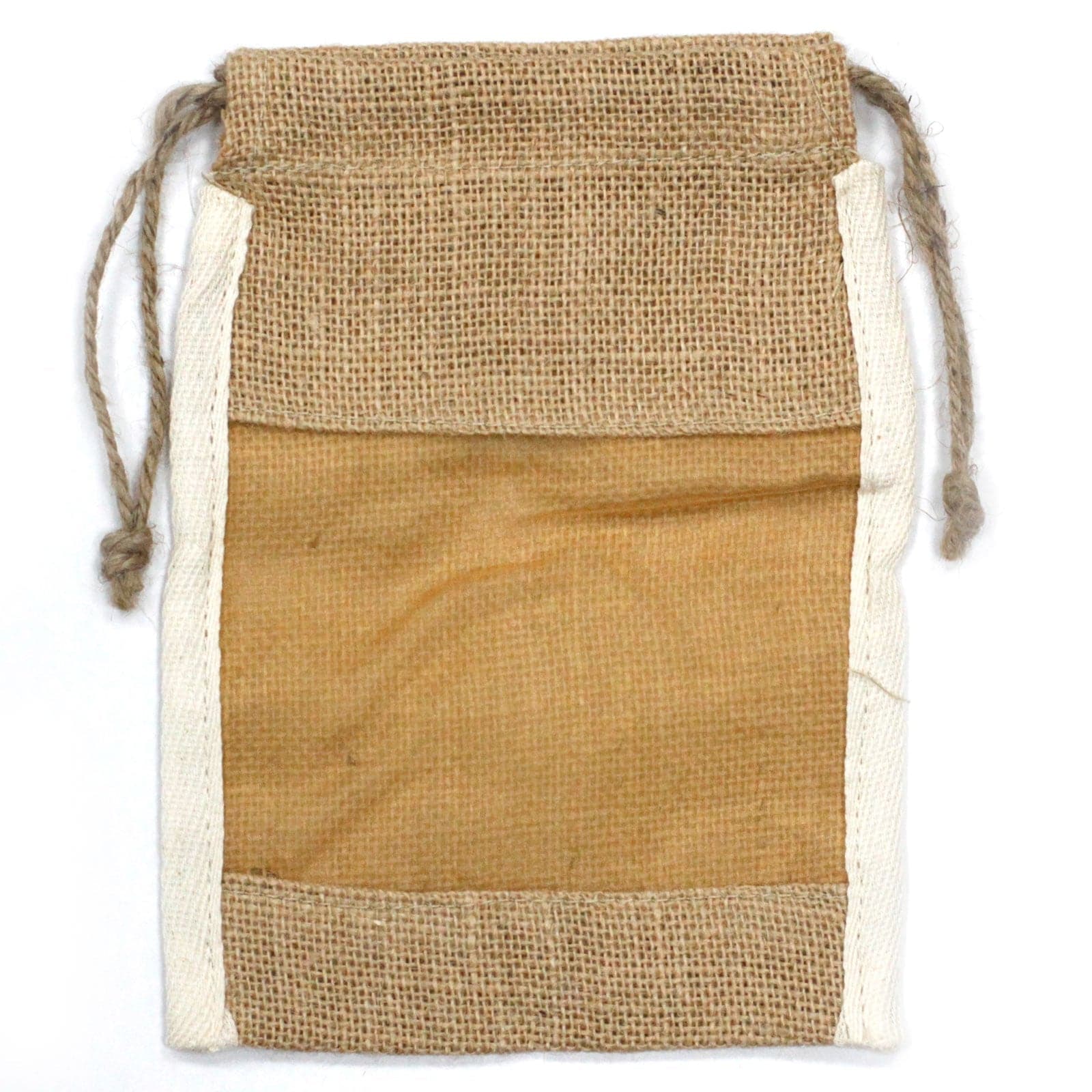 Med Washed Jute Pouch - 21x15cm