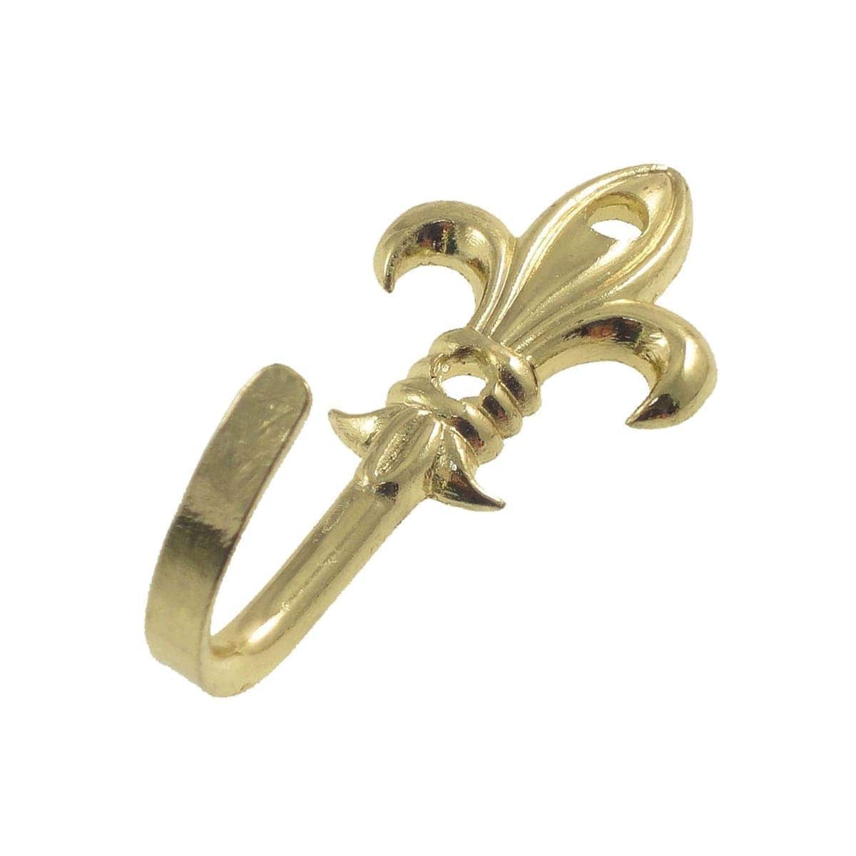 Bricocenter LILY HOOK WITH SCREWS AND BRASS-PLATED DOWELS