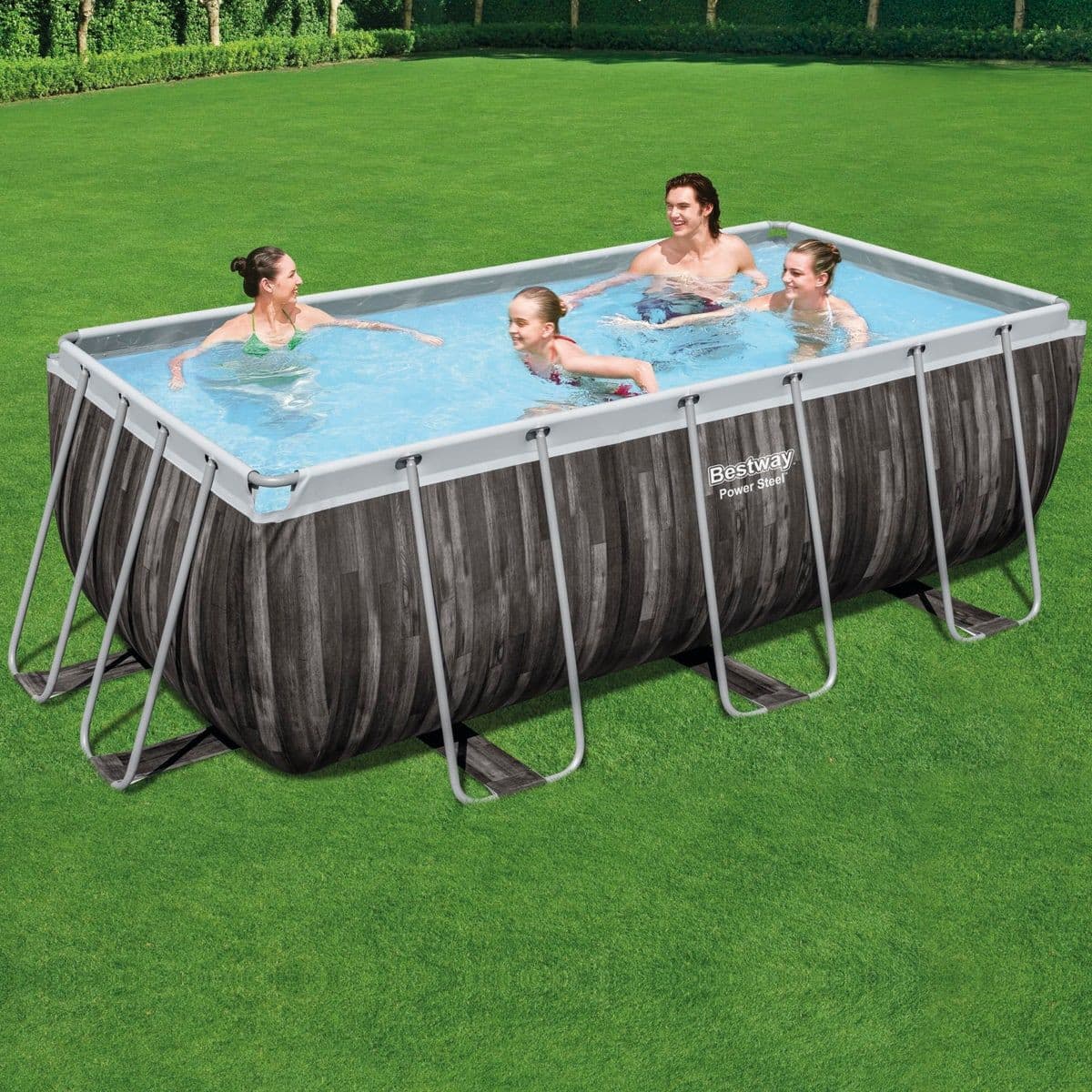 Rectangular pool 4.12X2.01X1.22m - best price from Maltashopper.com BR500012673