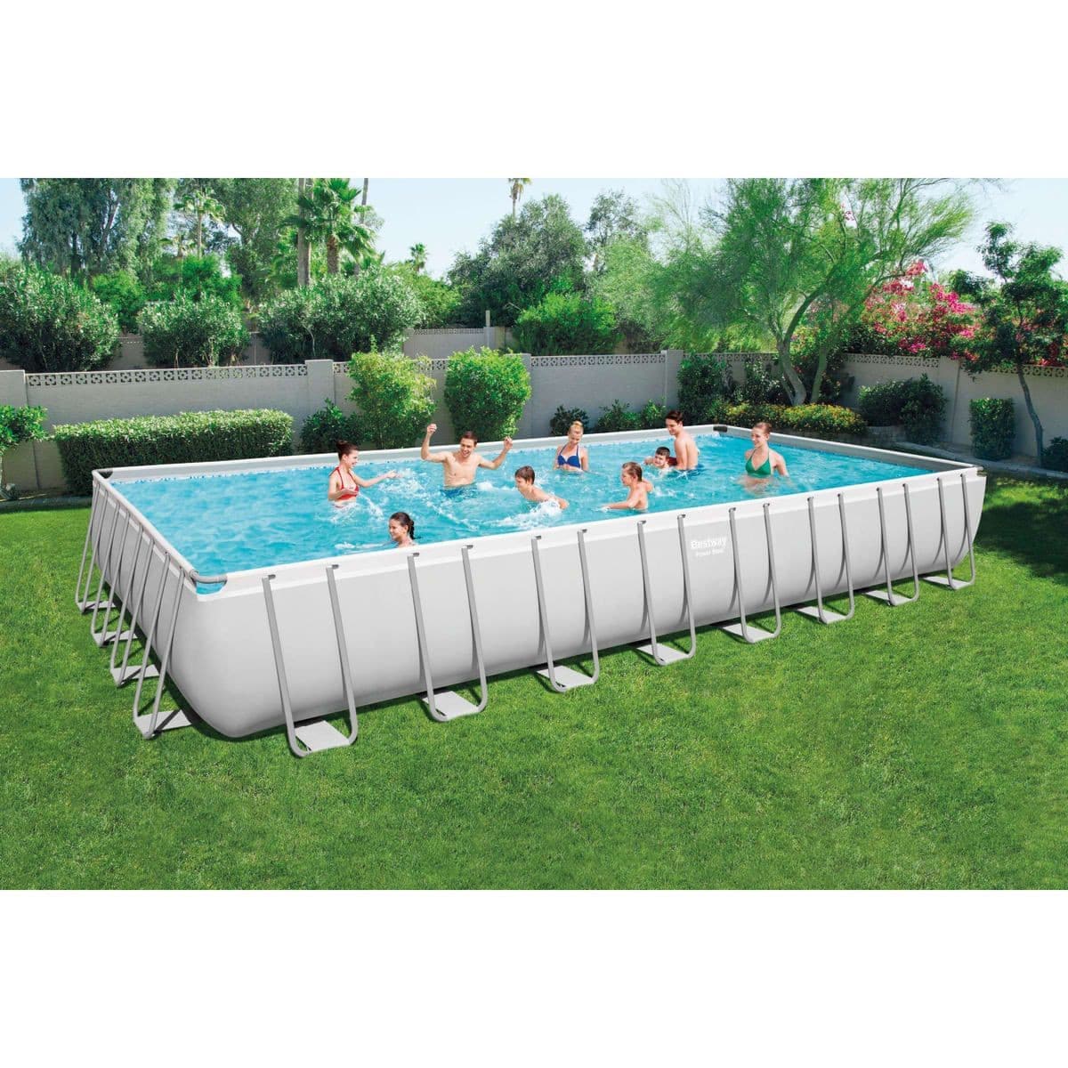 POWER STEEL Pool 9.56m X 4.88m X 1.32m - best price from Maltashopper.com BR500012680