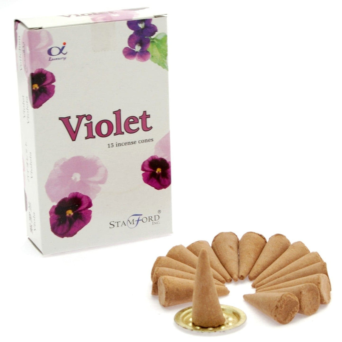Violet Incense Cones - best price from Maltashopper.com STAMC-07