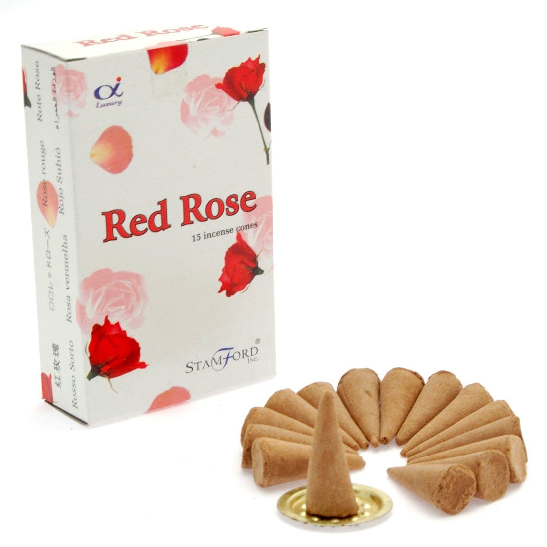 Red Rose Incense Cones - best price from Maltashopper.com STAMC-08
