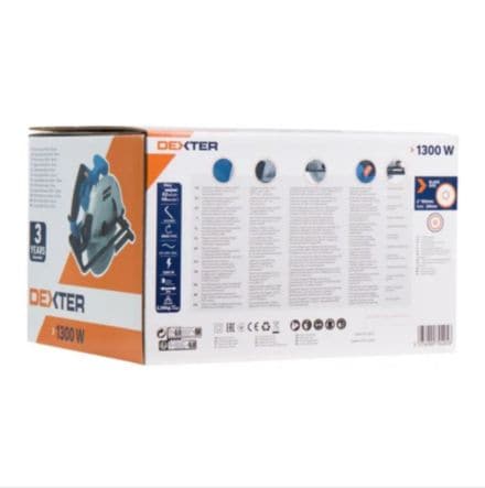 DEXTER CIRCULAR SAW 1300WATT, BLADE DIAMETER 185 MM - best price from Maltashopper.com BR400710077
