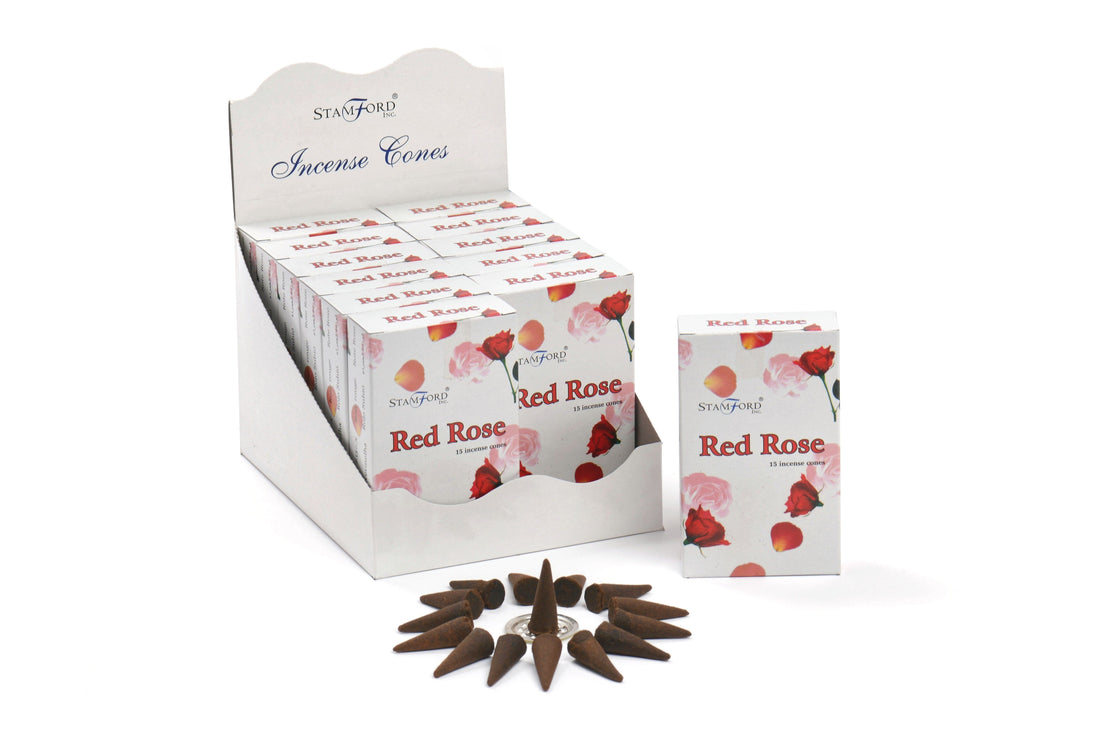 Red Rose Incense Cones - best price from Maltashopper.com STAMC-08