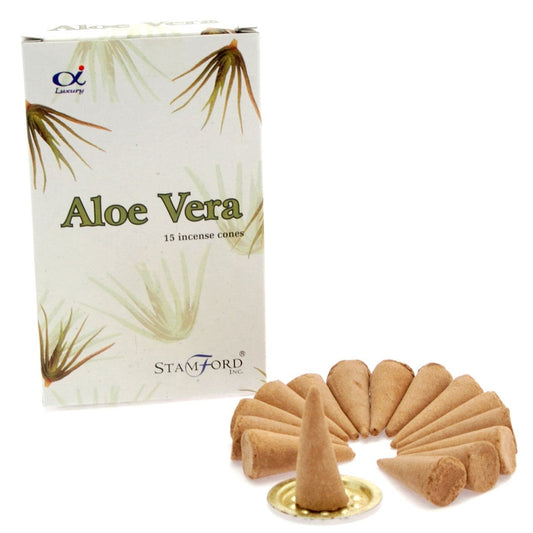 Aloe Vera Incense Cones - best price from Maltashopper.com STAMC-10