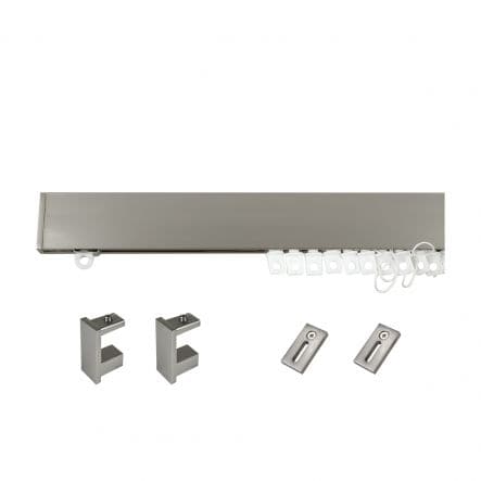 FUTURA SATIN NICKEL 200 CM WAVE EFFECT TRACK KIT - best price from Maltashopper.com BR480009456