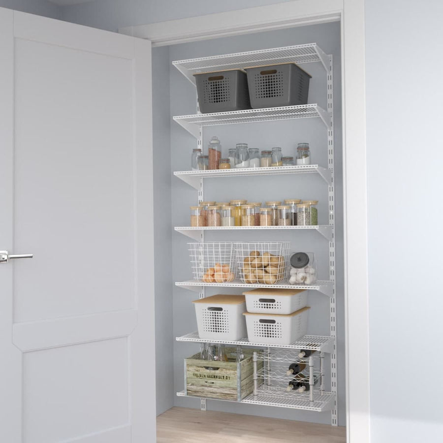 METAL GRATING SHELF 80 X 30 CM WHITE SPACEO - best price from Maltashopper.com BR410510227