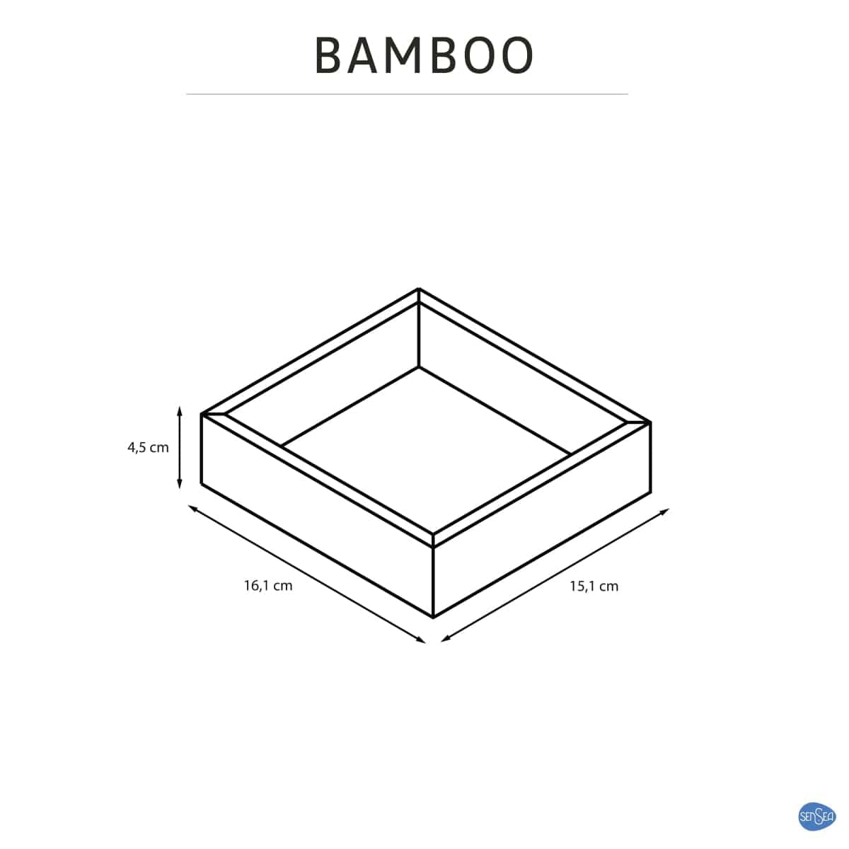 Bricocenter BAMBOO CONTAINER MEASURING M. 16,1 X 15,1CM - SENSEA