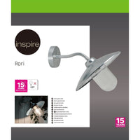 RORI GREY ALUMINIUM WALL LIGHT E27=60W IP54 - best price from Maltashopper.com BR420007996