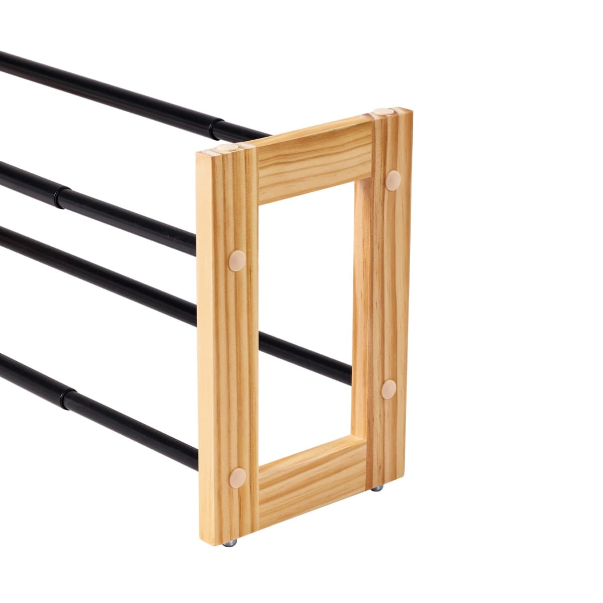 FLACKY EXTENDABLE AND STACKABLE WOODEN METAL SHOE SHELF SPACEO - best price from Maltashopper.com BR410006321