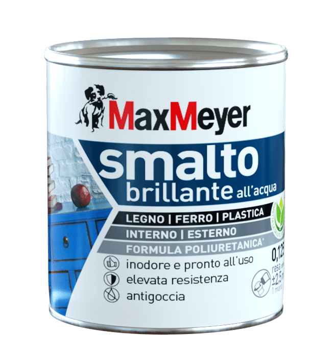Bricocenter HIGH-GLOSS BROWN POLYURETHANE WATER-BASED ENAMEL 125 ML