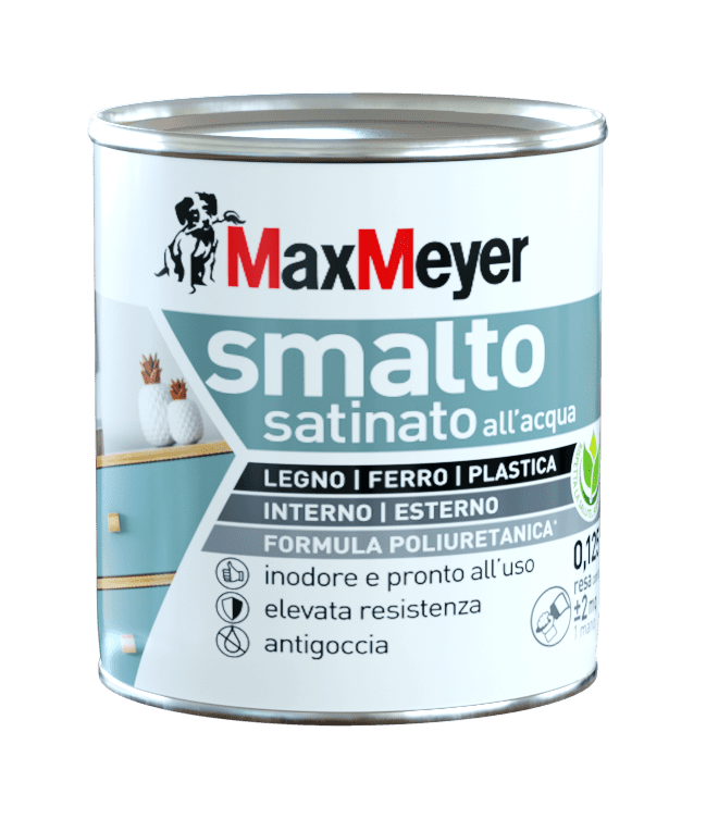 Bricocenter SATIN DOVE GREY POLYURETHANE WATER ENAMEL 125 ML