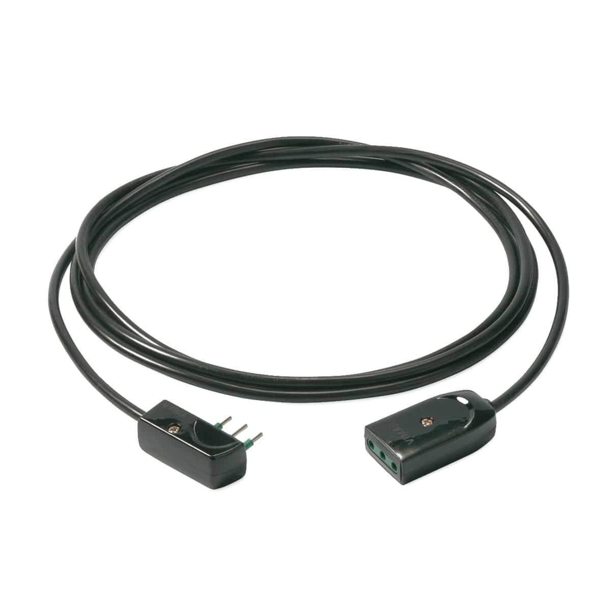 EXTENSION CABLE 3MT FLAT PLUG 10A SOCKET BLACK - best price from Maltashopper.com BR420000893