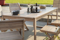 SOLARIS NATERIAL - Extendable Table - 6-8 seats rectangular - wood acacia 90x180-240xh75 - best price from Maltashopper.com BR500011202
