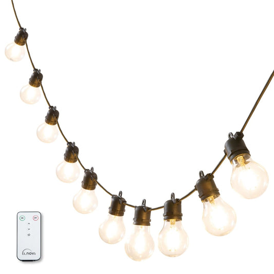 Bricocenter MINTA GARLAND LIGHT 5MT PLASTIC BLACK 10XE27 IP44