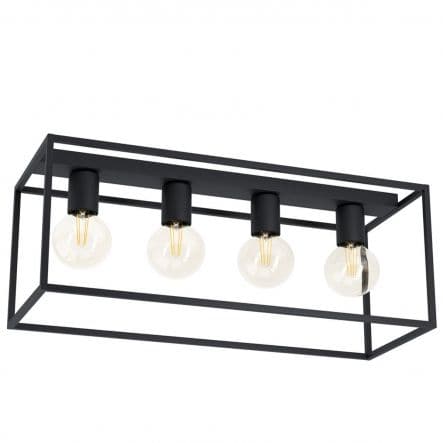 Bricocenter ELDRICK CEILING LAMP METAL BLACK 4XE27=40W